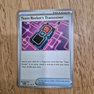 QTY 1 Pokemon Team Rocket's Transceiver Trainer Item Card